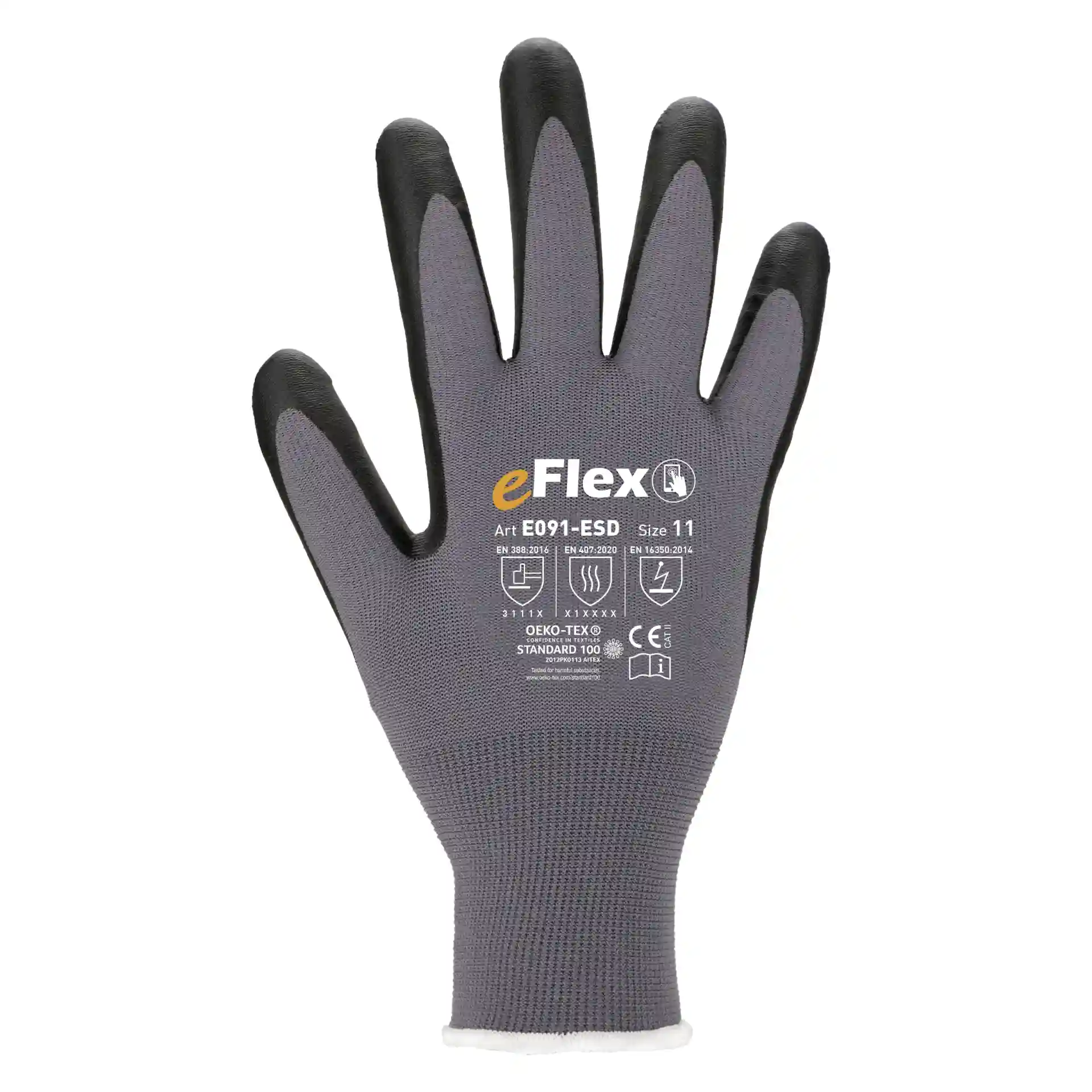 Product afbeelding Fijn gebreide handschoen E091-ESD