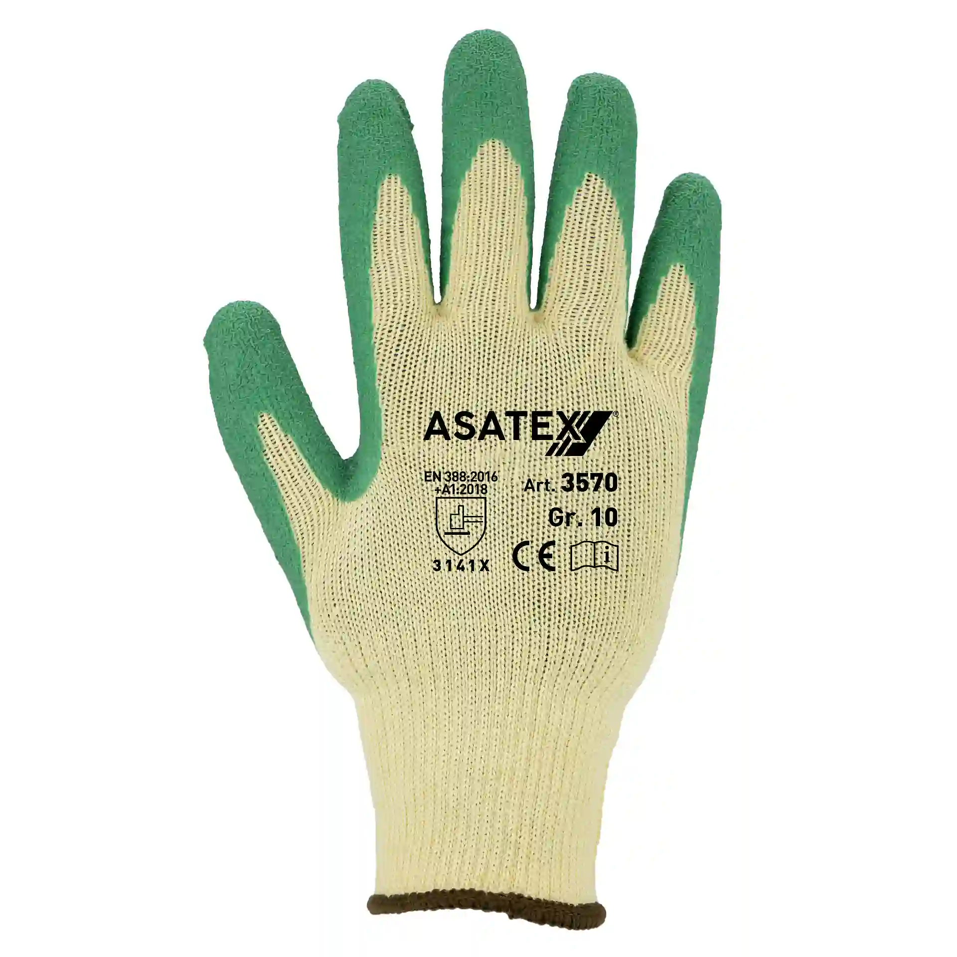 Imagen de producto Guante punto látex rugoso 3570