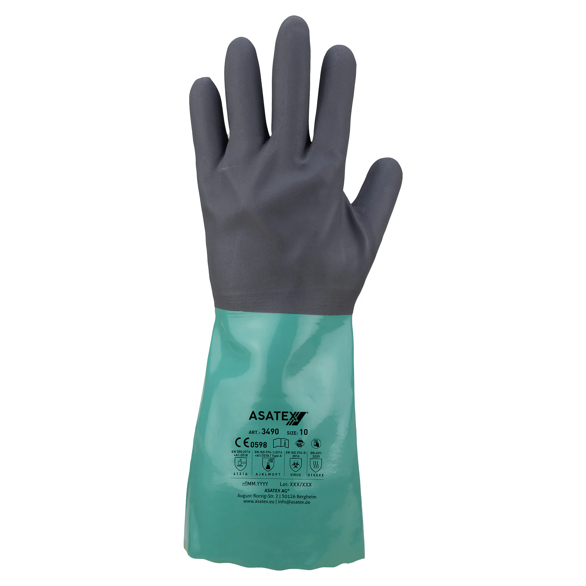 Chemical protection glove 3490