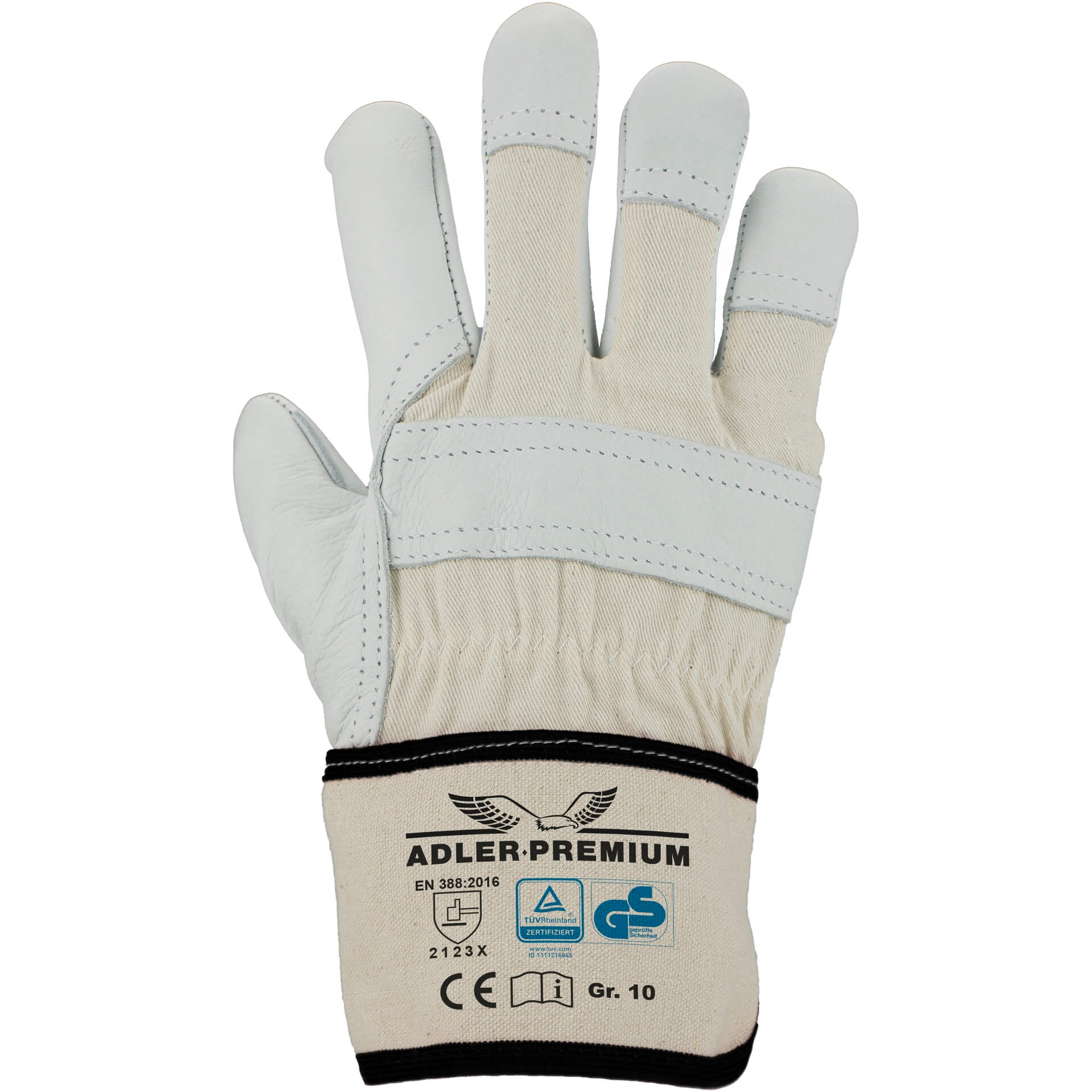 Product afbeelding Handschoen van rundnerfleer ADLER-PREMIUM